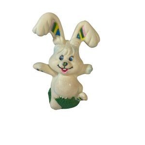 Vintage TCFC Bunny Rabbit Figure 4" 1992 Easter Bunny Rubber